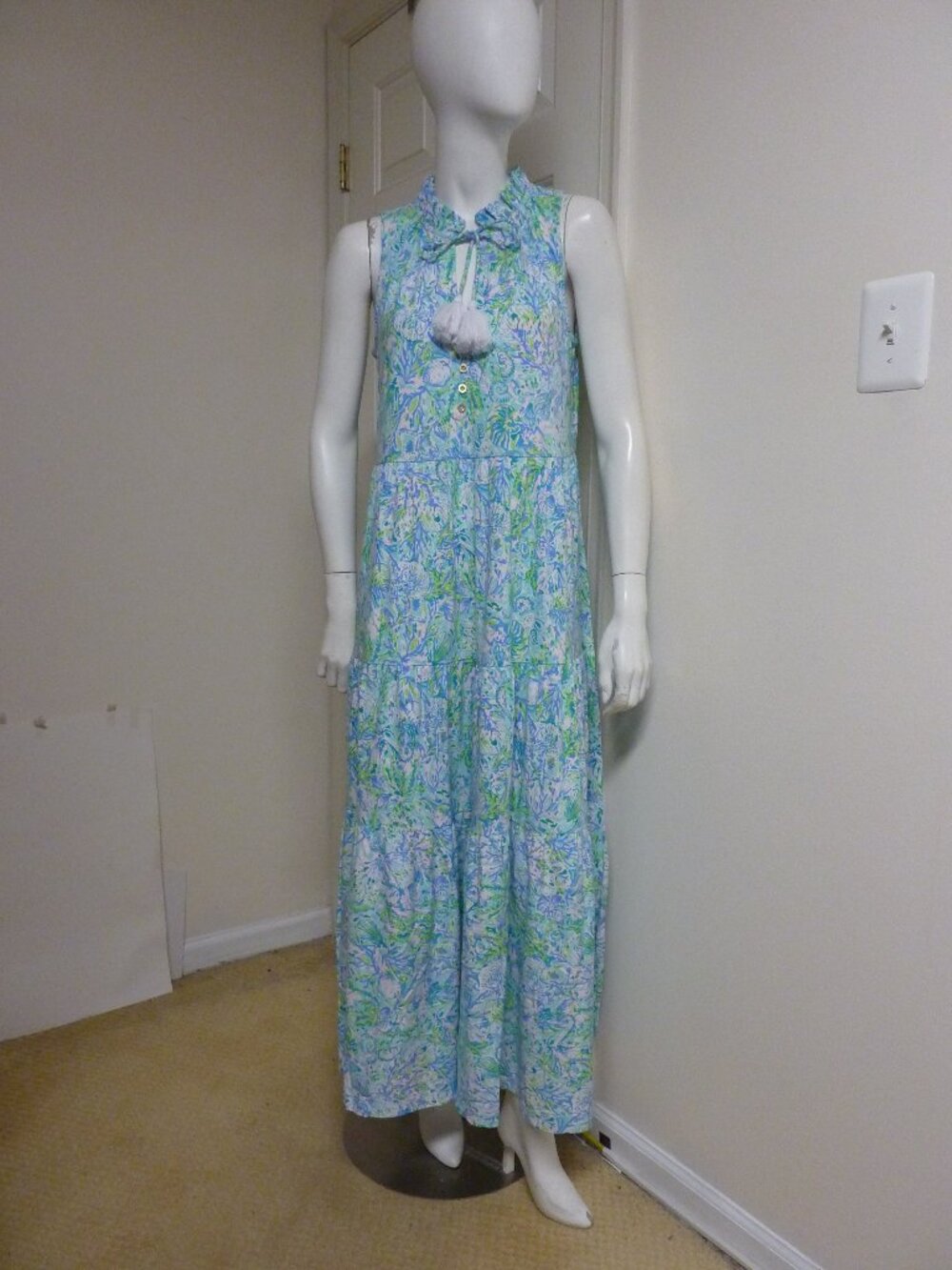 Lilly pulitzer malone maxi dress in Surf Blue